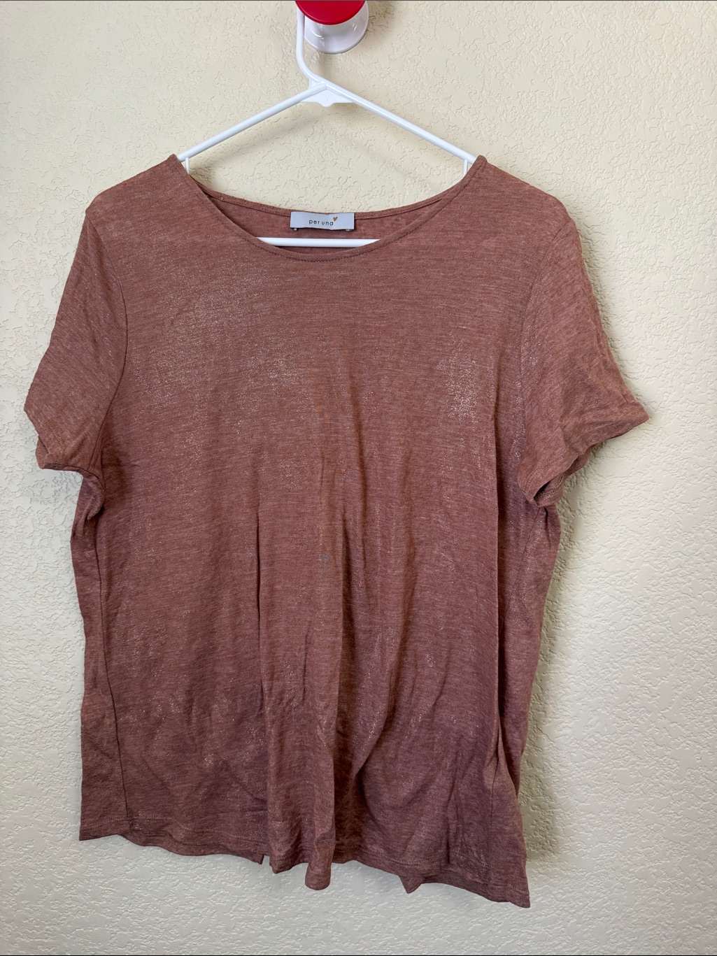 Marks & Spencer Rust Brown Short Sleeve Tee